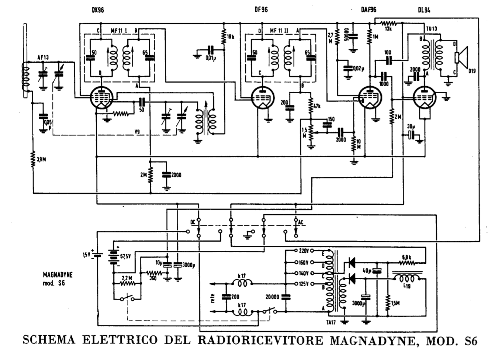 Magnadyne s6 schematic