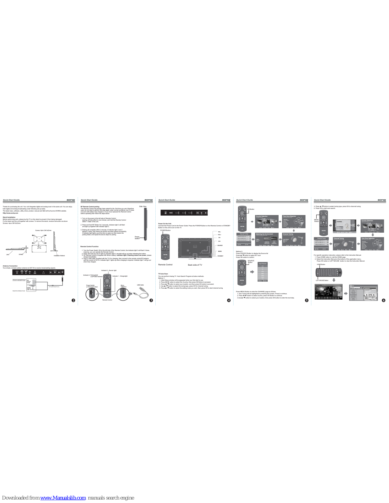 SONIQ U58V14A-AU Quick Reference Manual