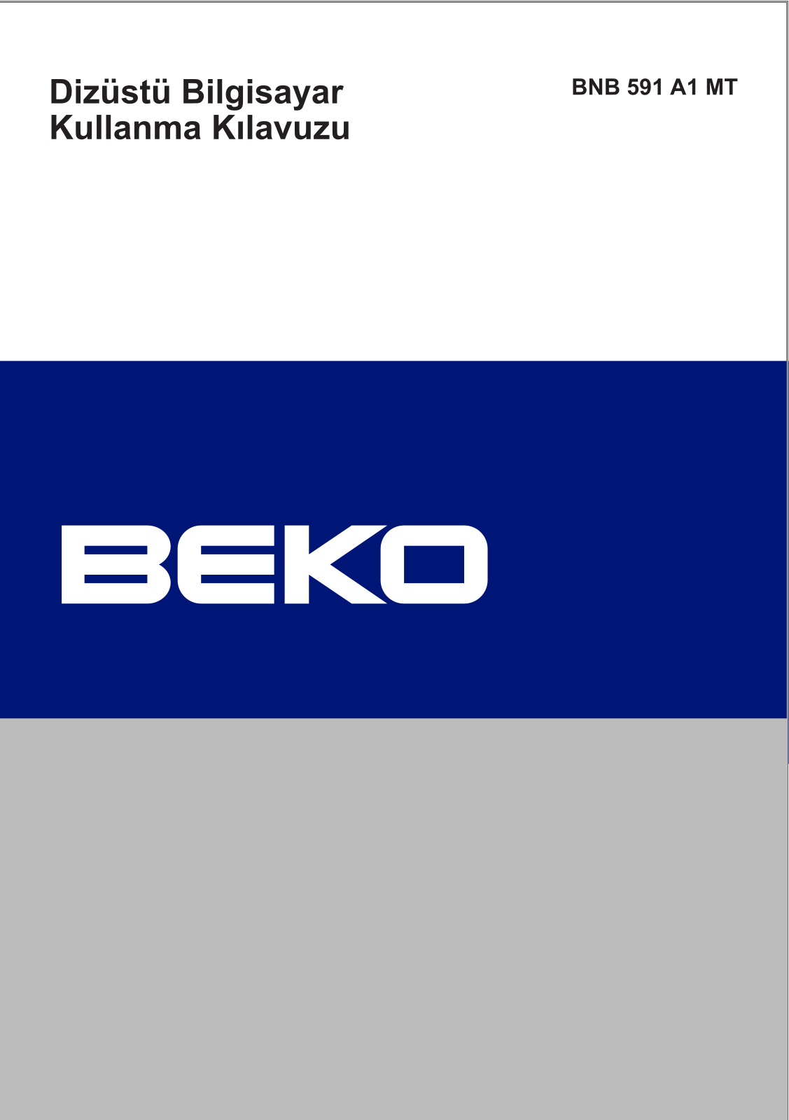 Beko BNB 591 A1 MT User Manual