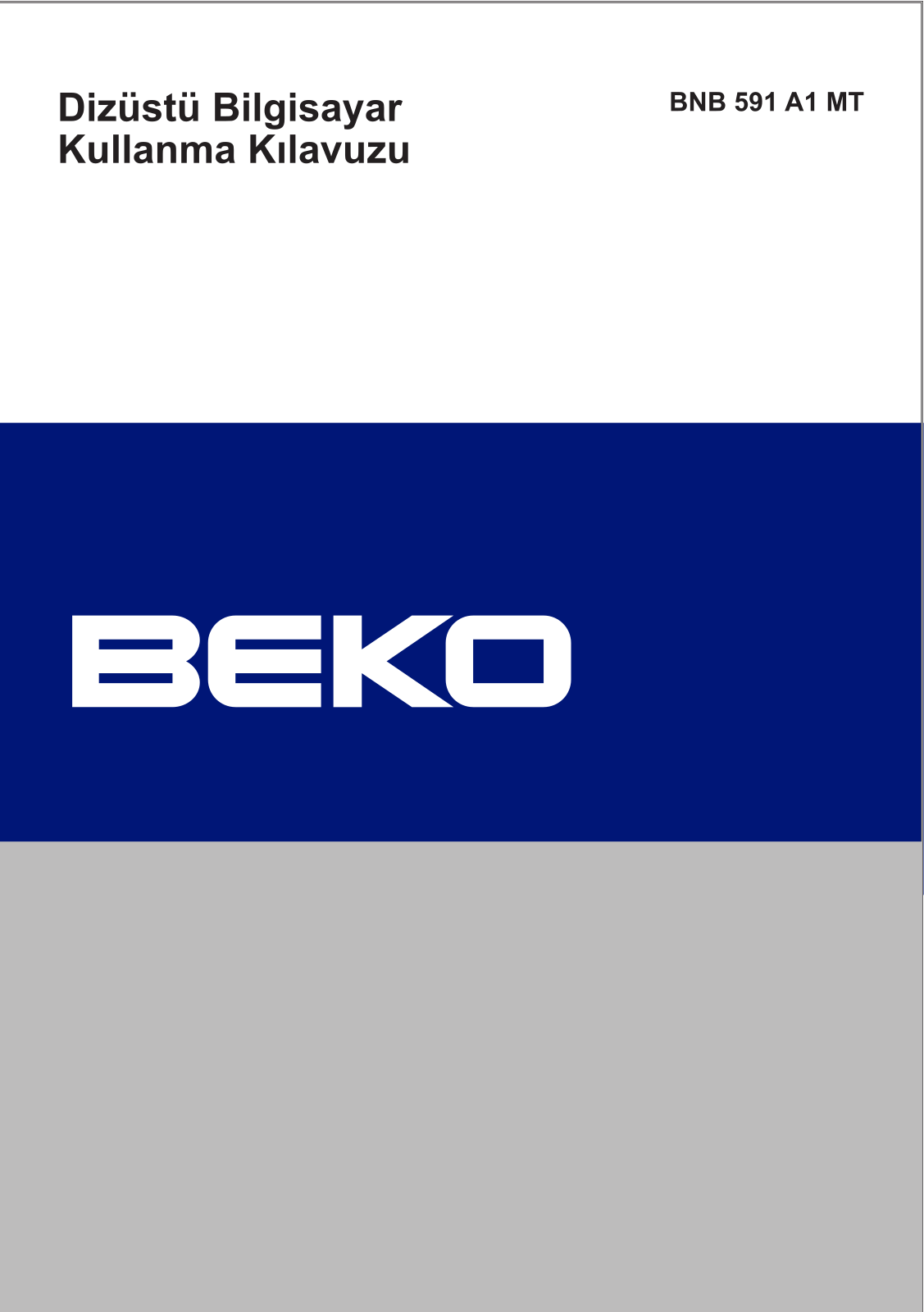 Beko BNB 591 A1 MT Manual