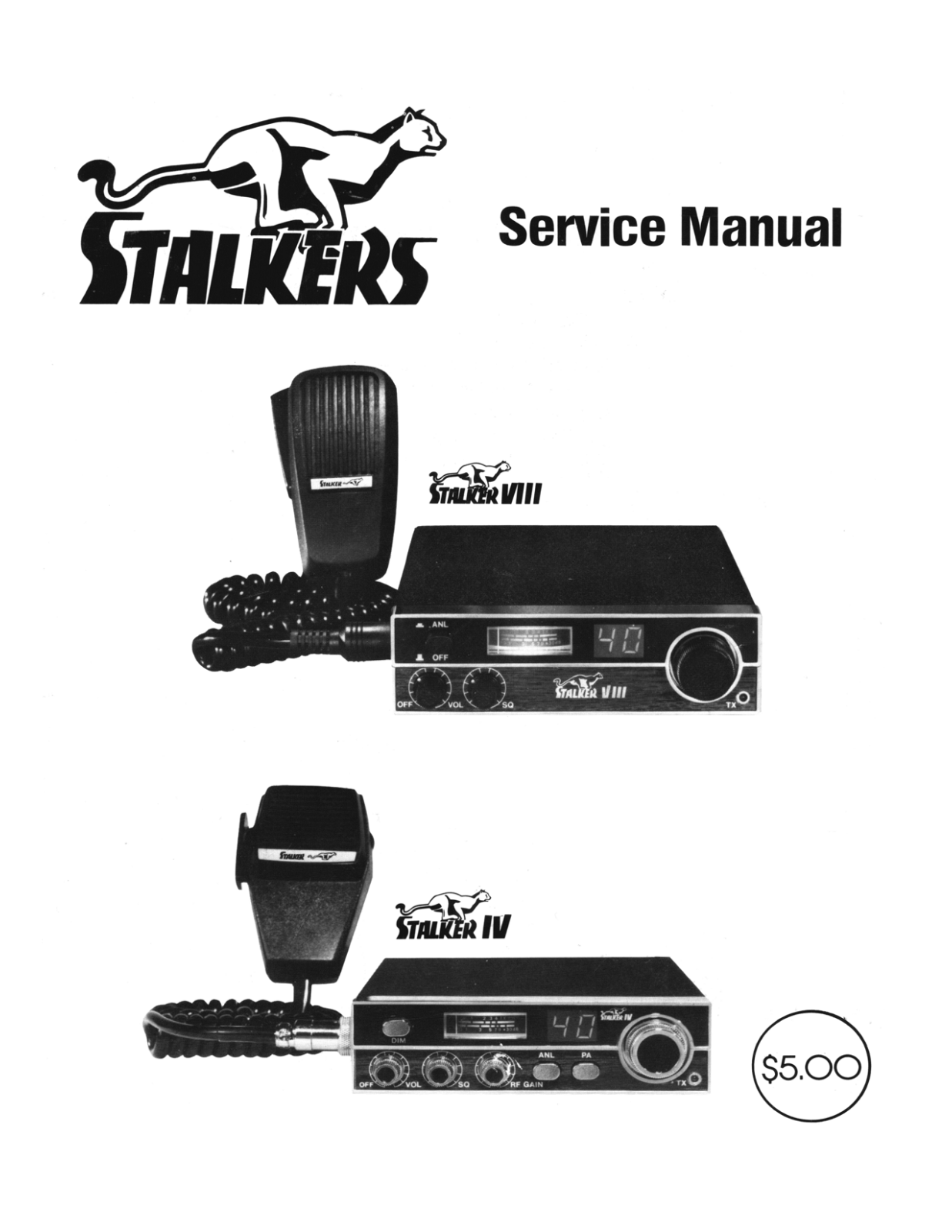 Teaberry Stalker IV, Stalker VIII Service Manual