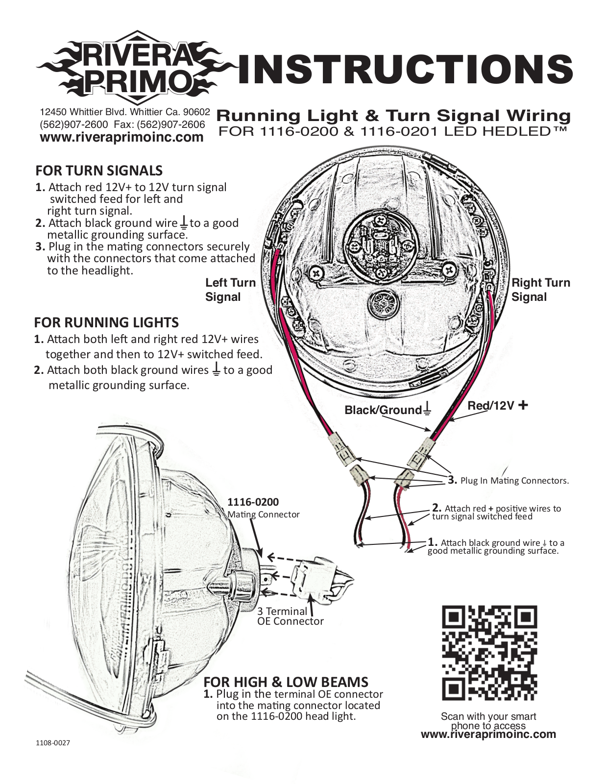 Rivera Primo Running Light User Manual