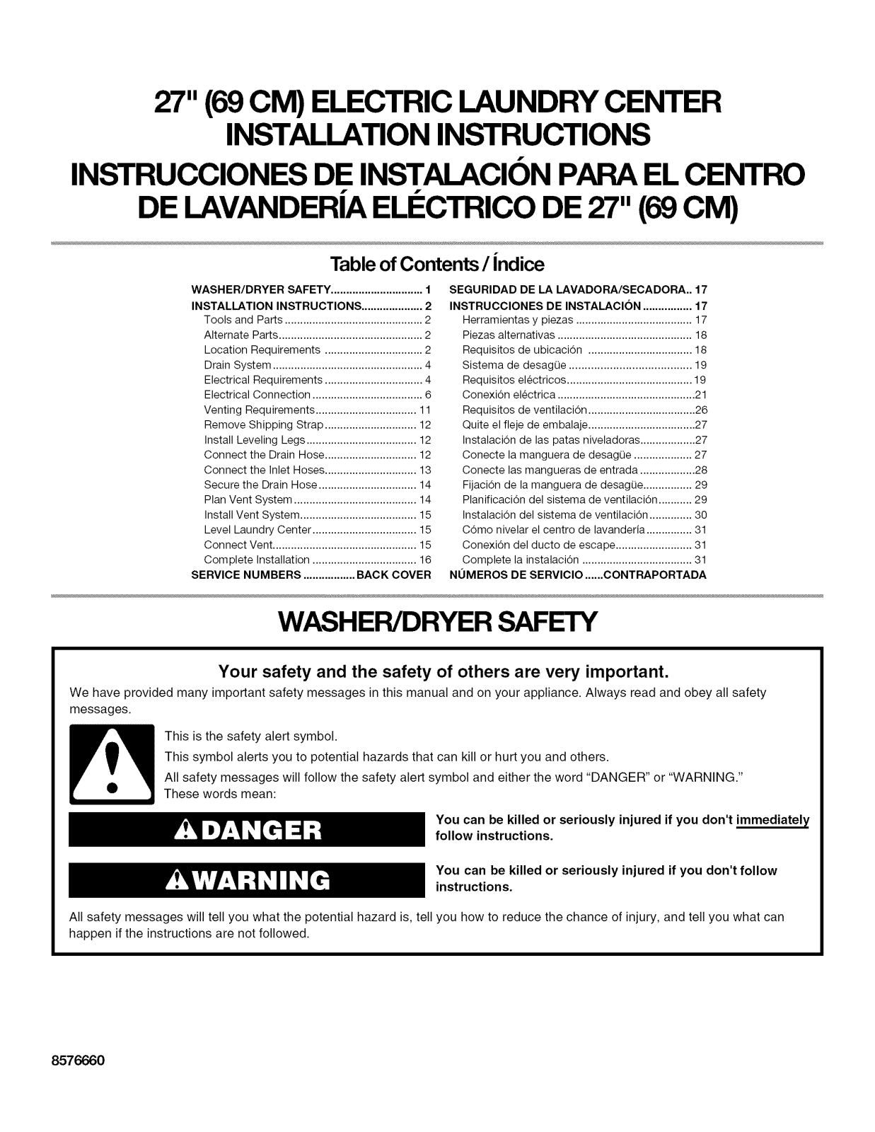 Kenmore 11084762301, 11084764301 Installation Guide - ManualMachine.com
