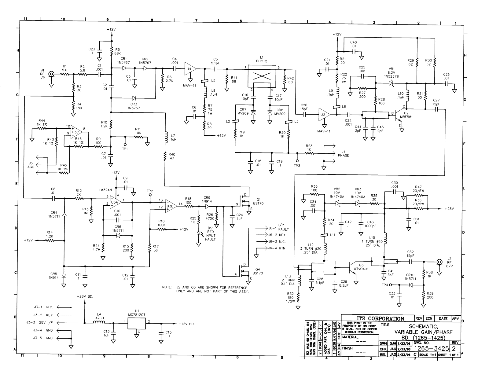 UBS Axcera 835A-6 Scjhematic