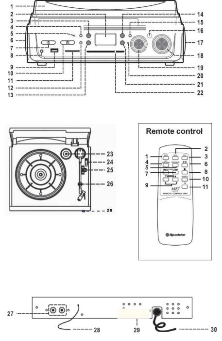 Roadstar TTR-1923UCEN Instruction Manual