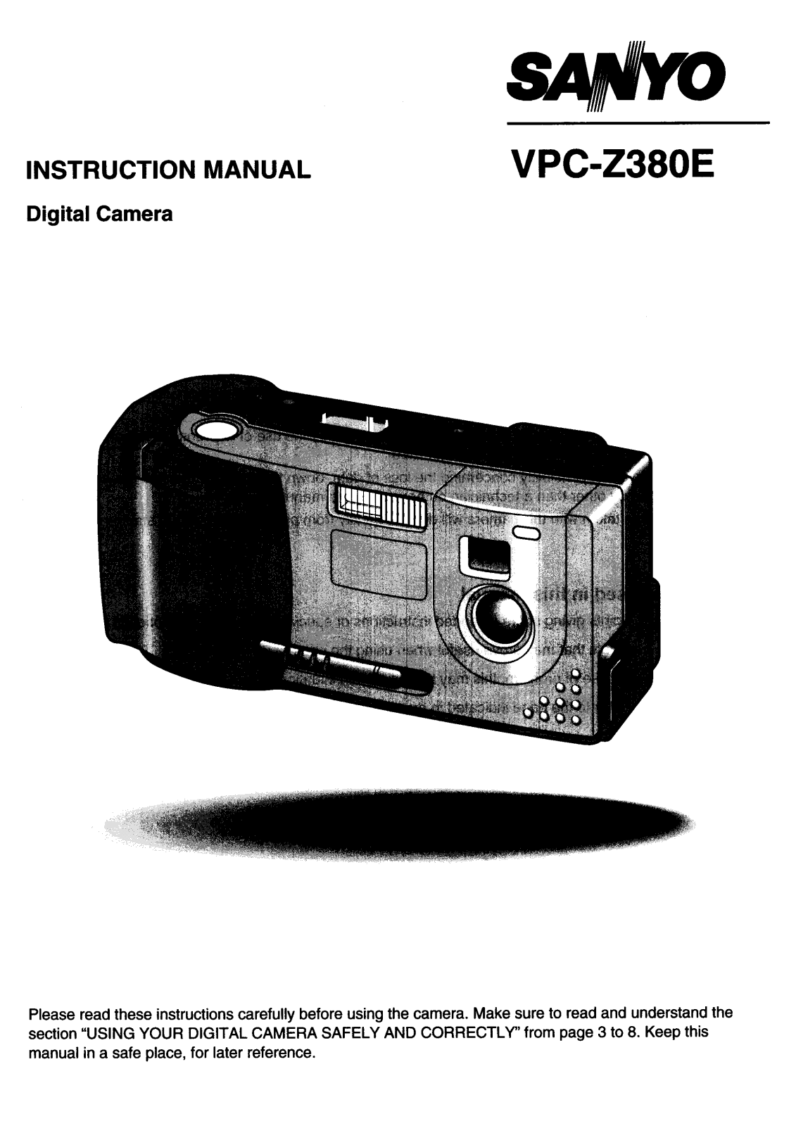 Sanyo VPC-Z380E Instruction Manual