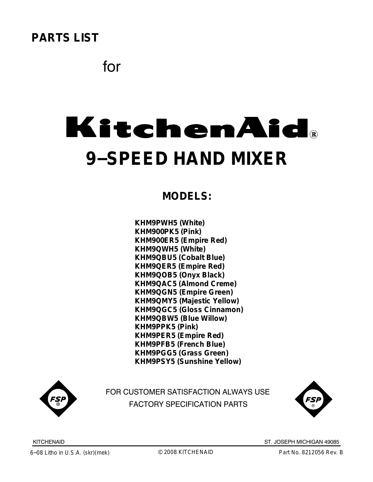 Kitchenaid Khm9qbw5, Khm9qmy5, Khm9qwh5, Khmc106s0, Khm9qgn5 Installation Template