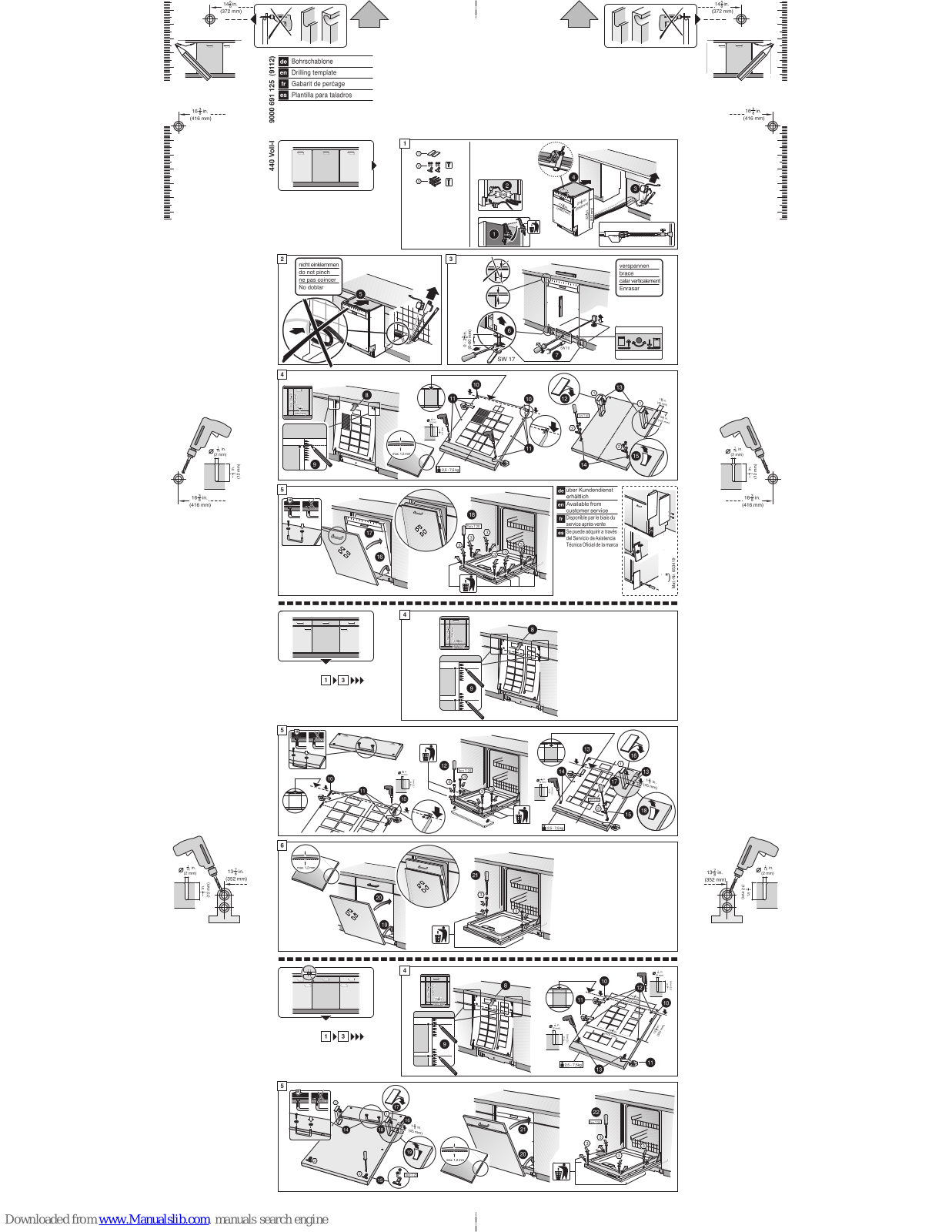 Bosch SPV5ES53UC Installation Instructions Manual