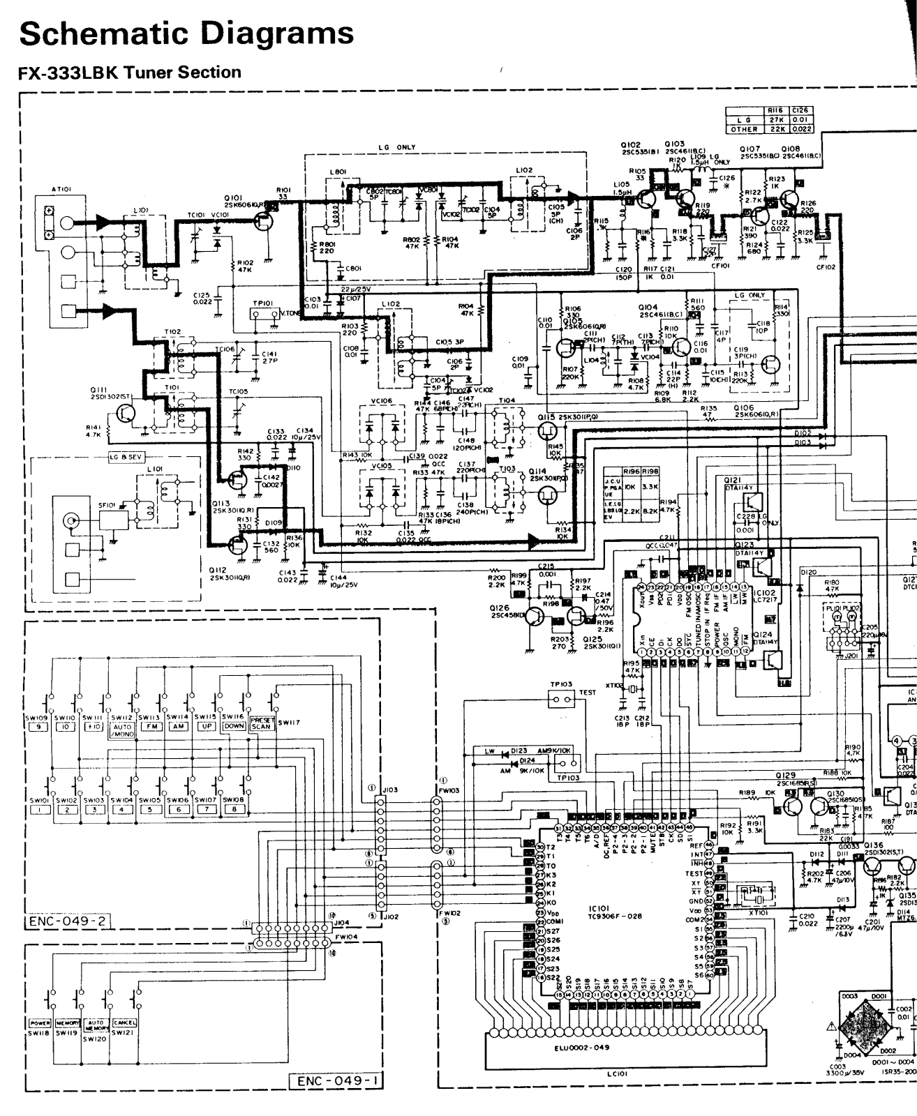 Jvc FX-333-LBK Schematic