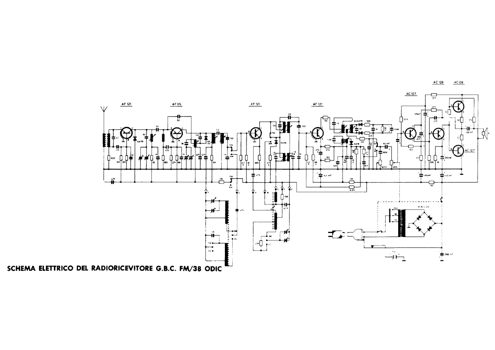 GBC fm 38 schematic