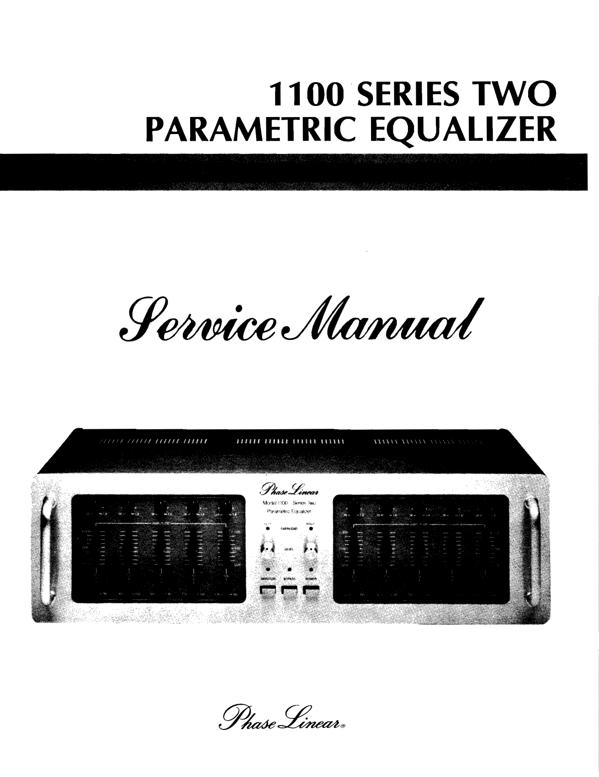 Phase Linear 1100-Two Service Manual