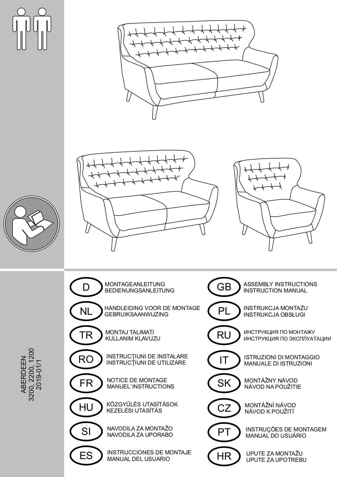 Home affaire Aberdeen Assembly instructions