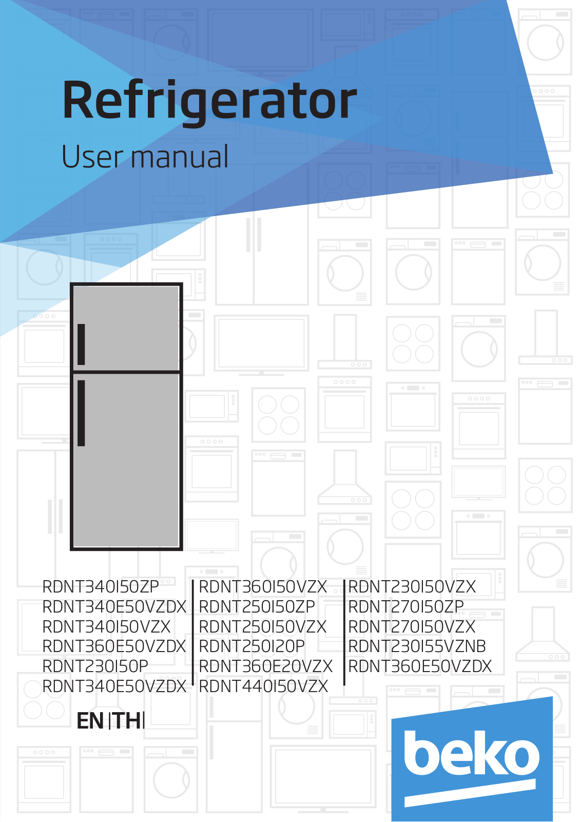 Beko RDNT340E50VZDX, RDNT360E20VZX, RDNT230I55VZNB User manual