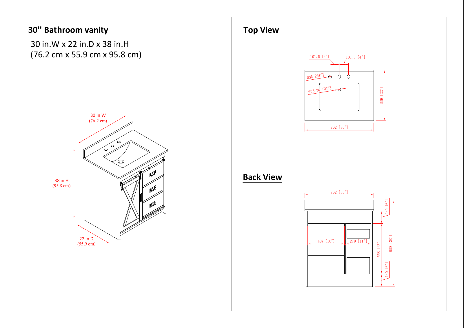 Sand & Stable W005510424 Dimensions - ManualMachine.com