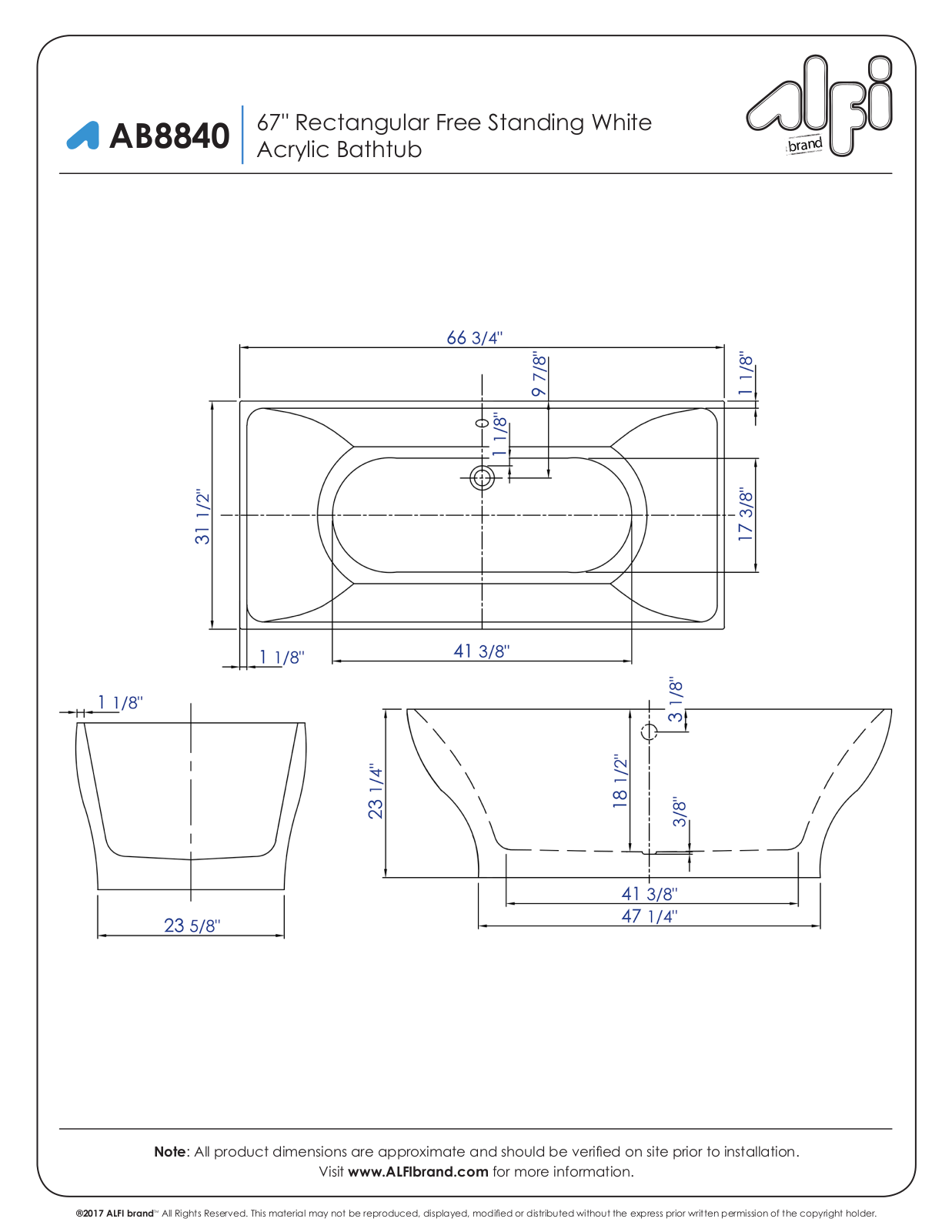 Alfi AB8840 Specifications - ManualMachine.com