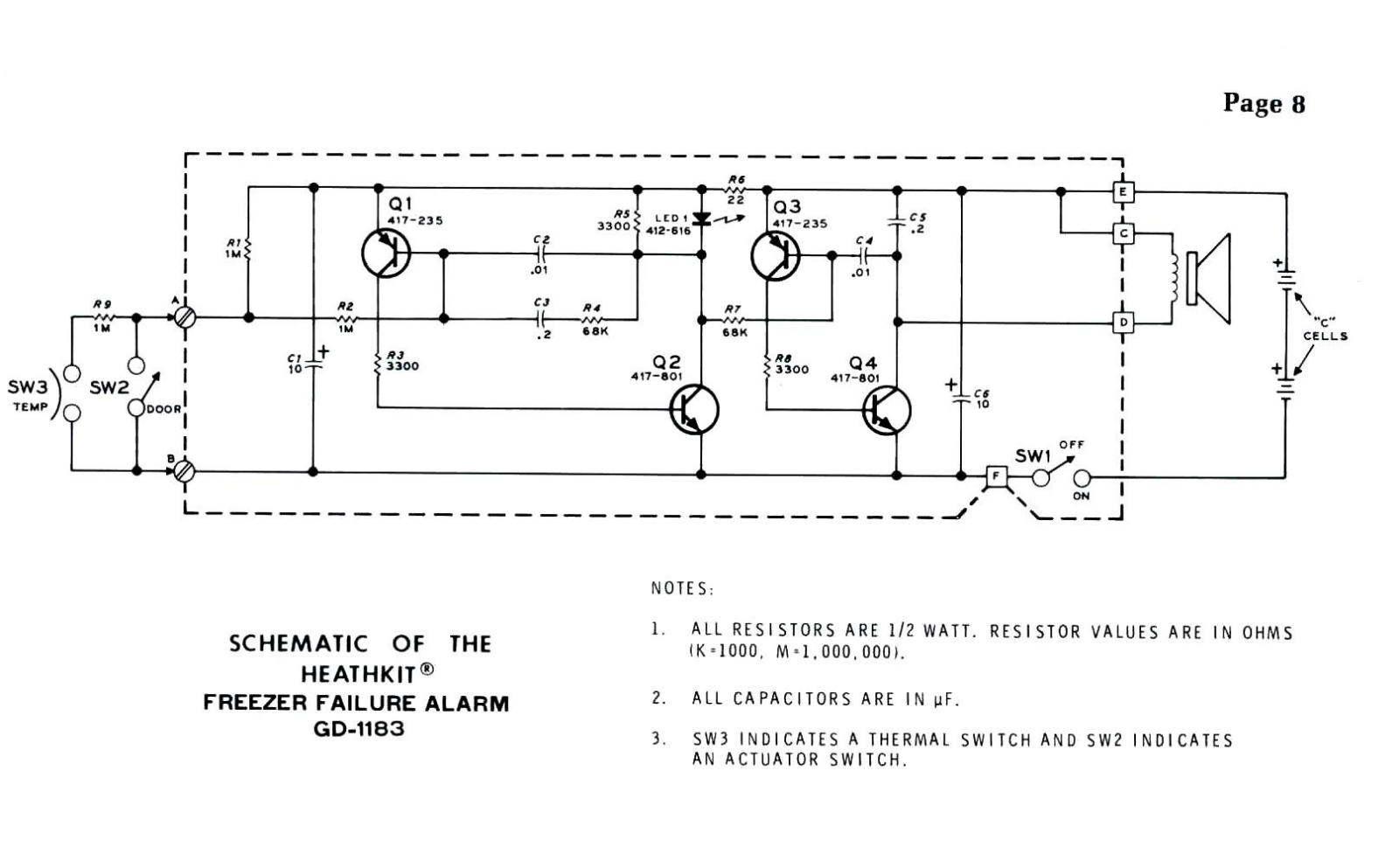 Heath Company GD-1183 Schematic