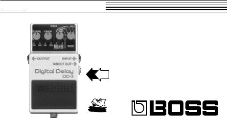 BOSS DD-3, DD-3 User Manual