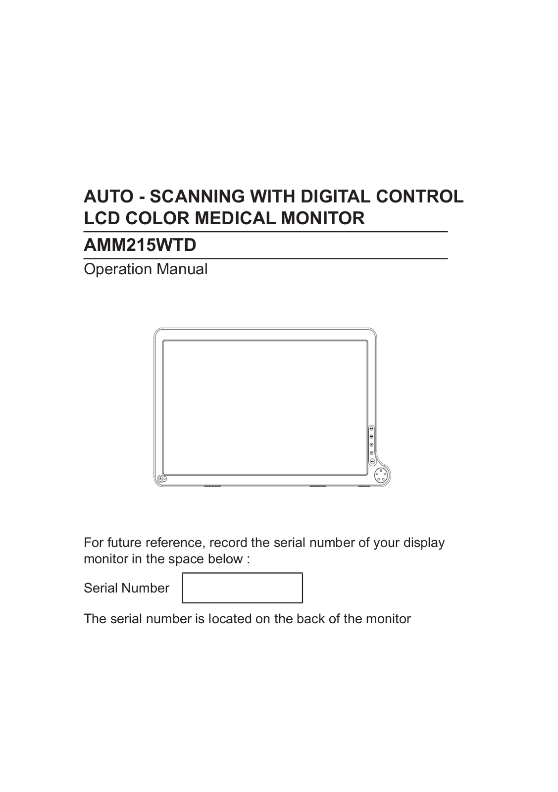 Advan AMM215WTD User Manual