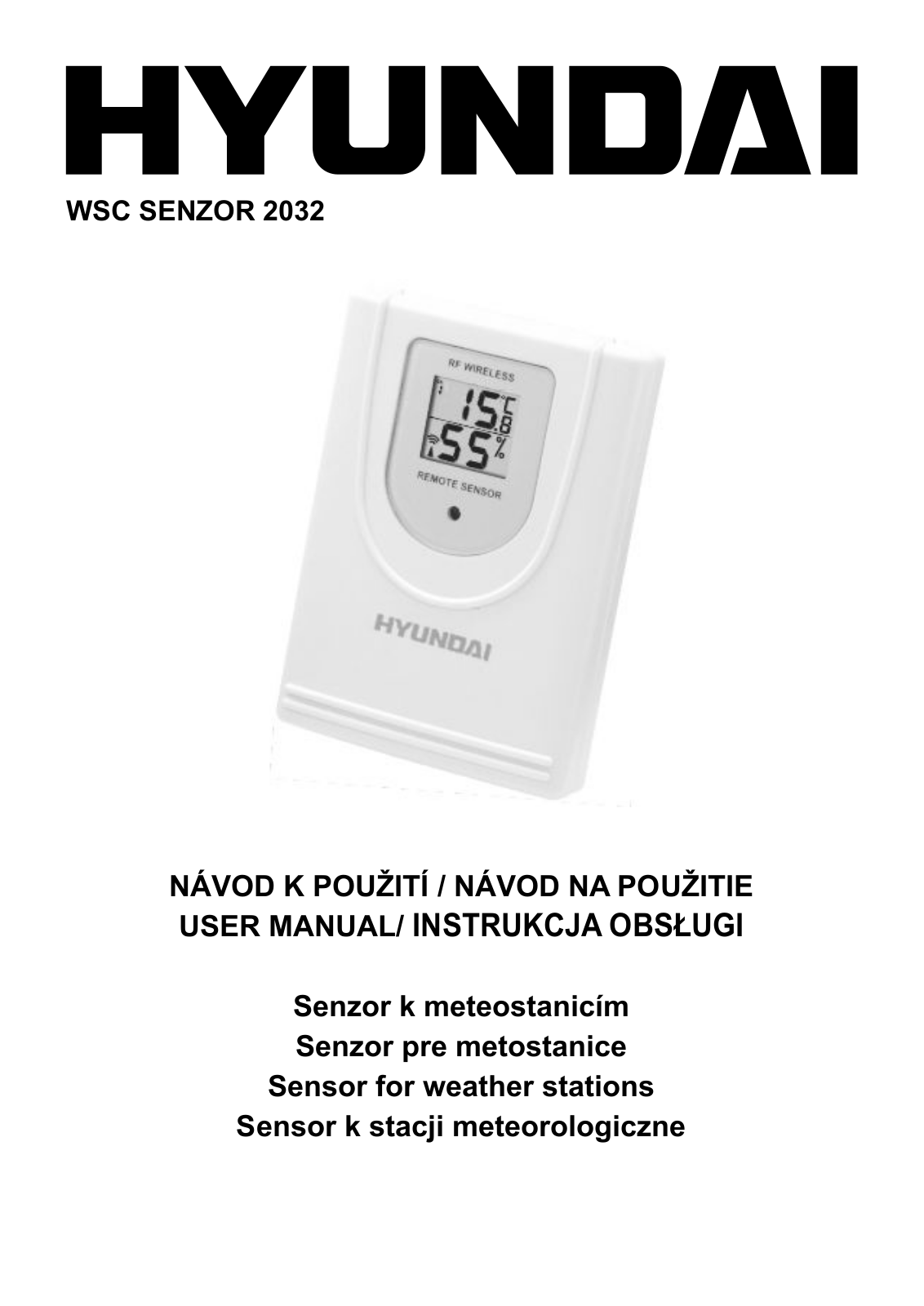 Hyundai WS Senzor 2032 User Manual