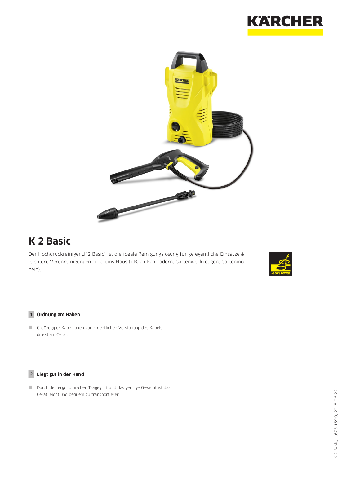 Kärcher K2 Basic User Manual