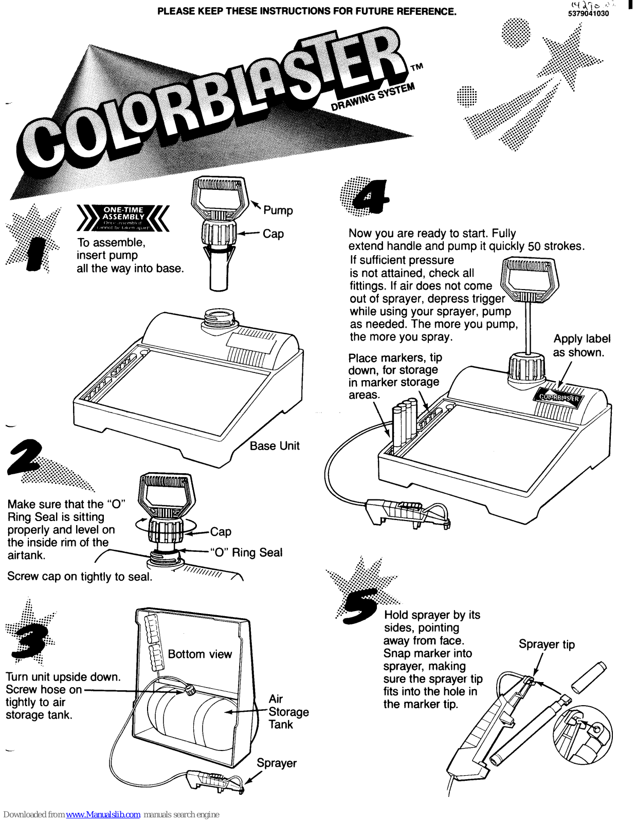 Kenner Colorblaster Instructions Manual - ManualMachine.com