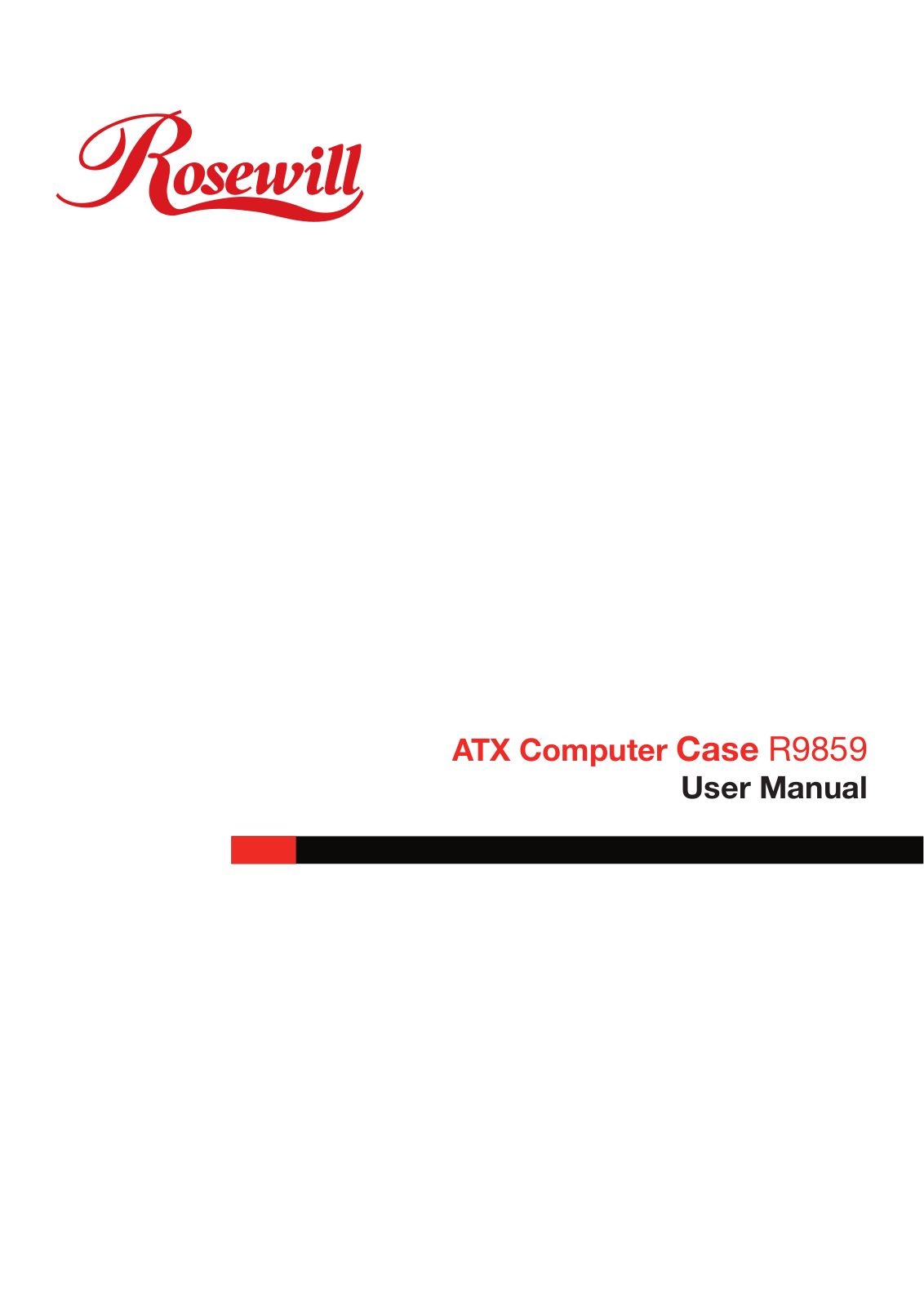 Rosewill R9859 User Manual