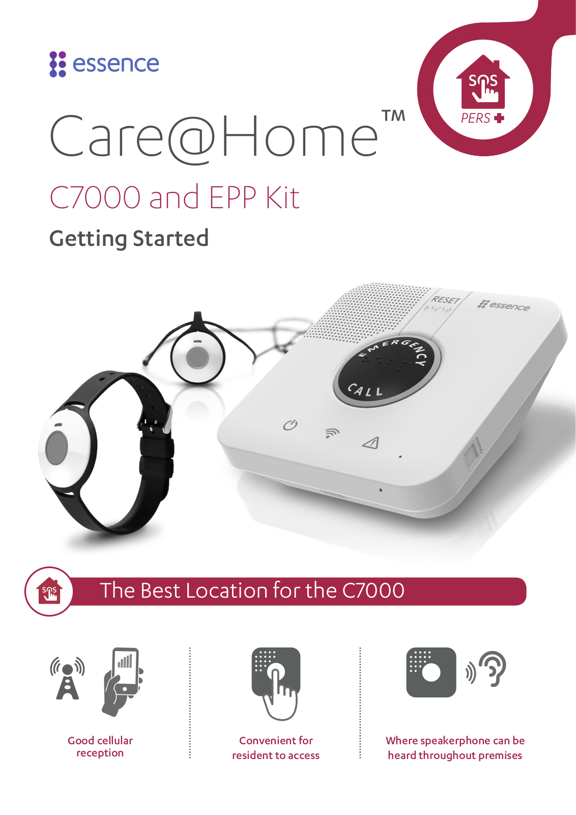 Essence Care@Home C7000, Care@Home EPP Getting Started - ManualMachine.com