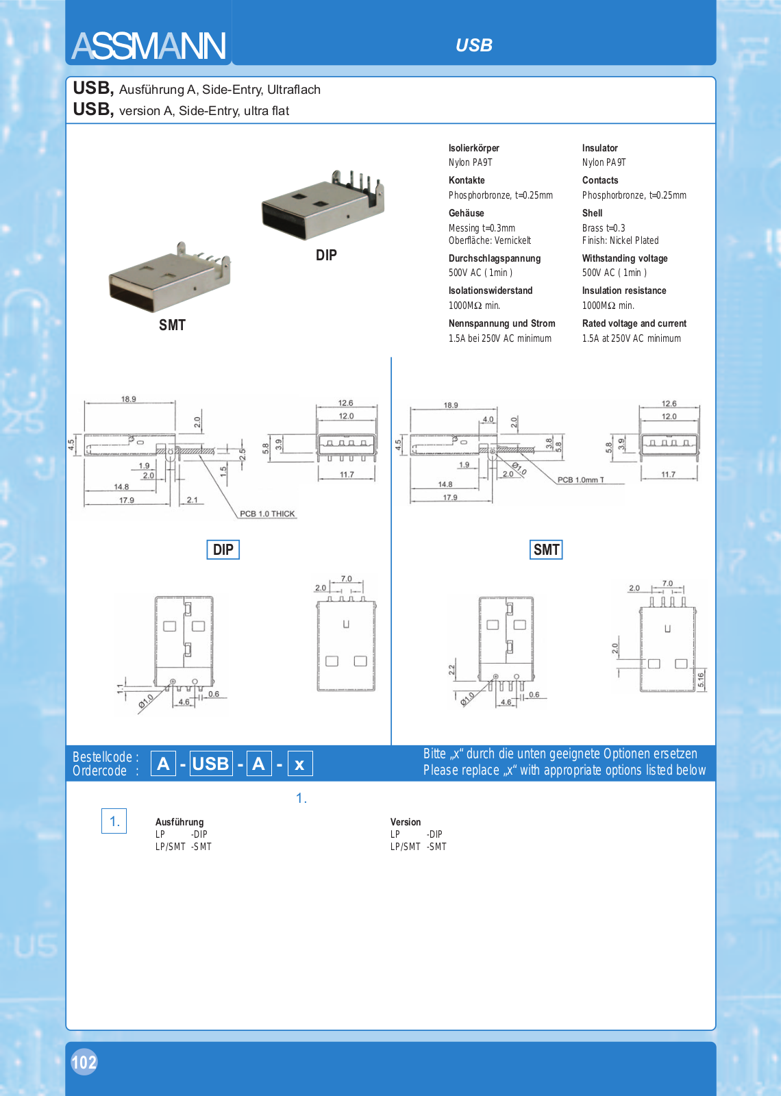 Datasheet USB AGF Datasheet (FREI) - ManualMachine.com