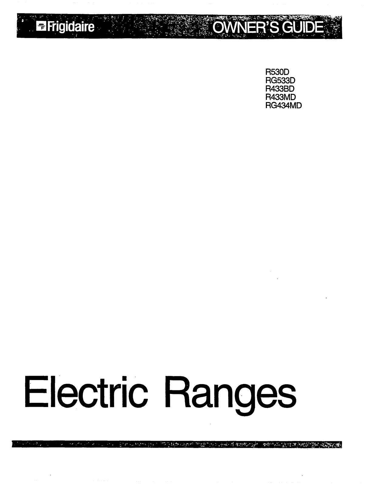 Frigidaire RG533NW2, RG533DW3, RG533DL3, RG533DL2, RG533DH3 Owner’s Manual - ManualMachine.com