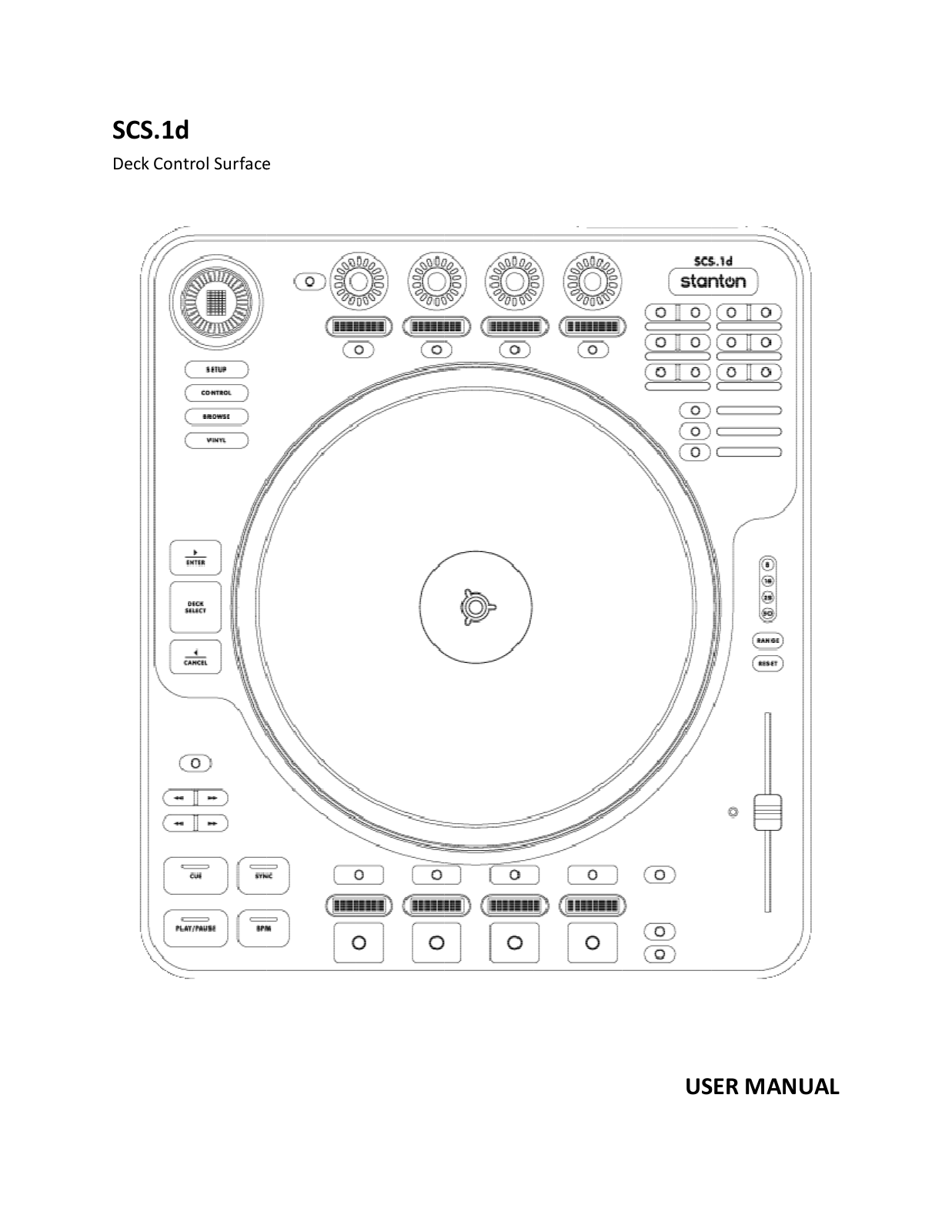 Stanton SCS 1d User Manual