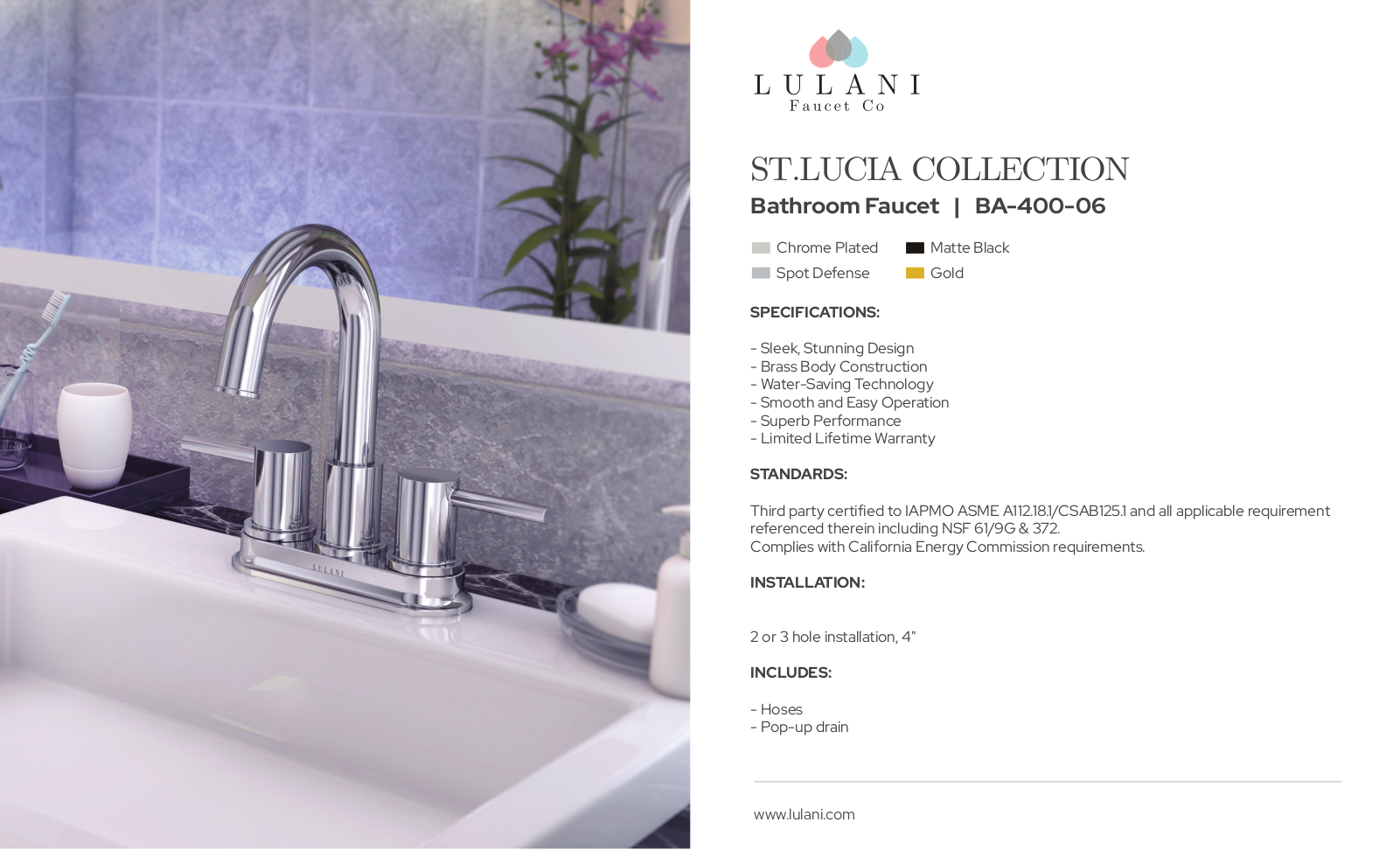 Lulani URSW1003 Specifications - ManualMachine.com