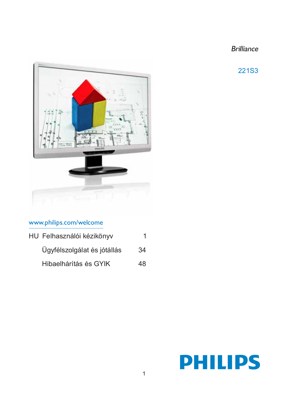 Philips 221S3 User Manual