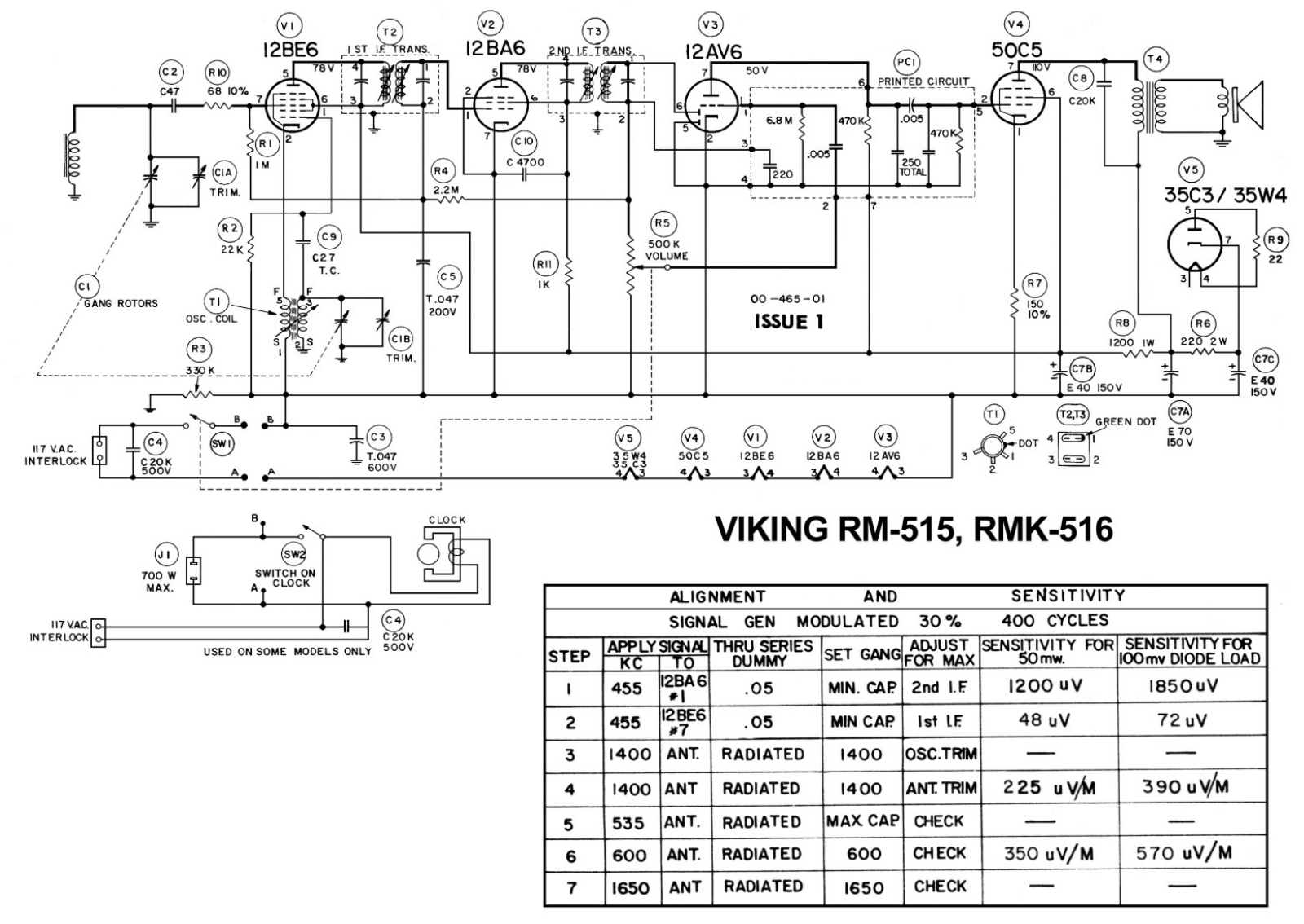 Viking RM-515 Schematic