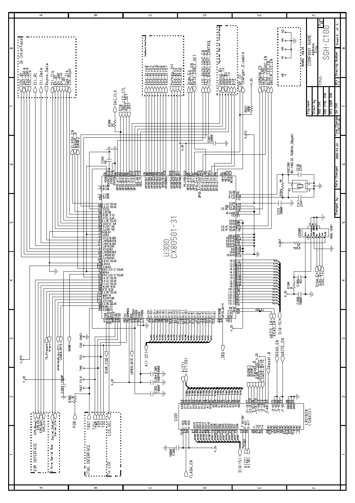 Samsung SGH-C100 Schematics