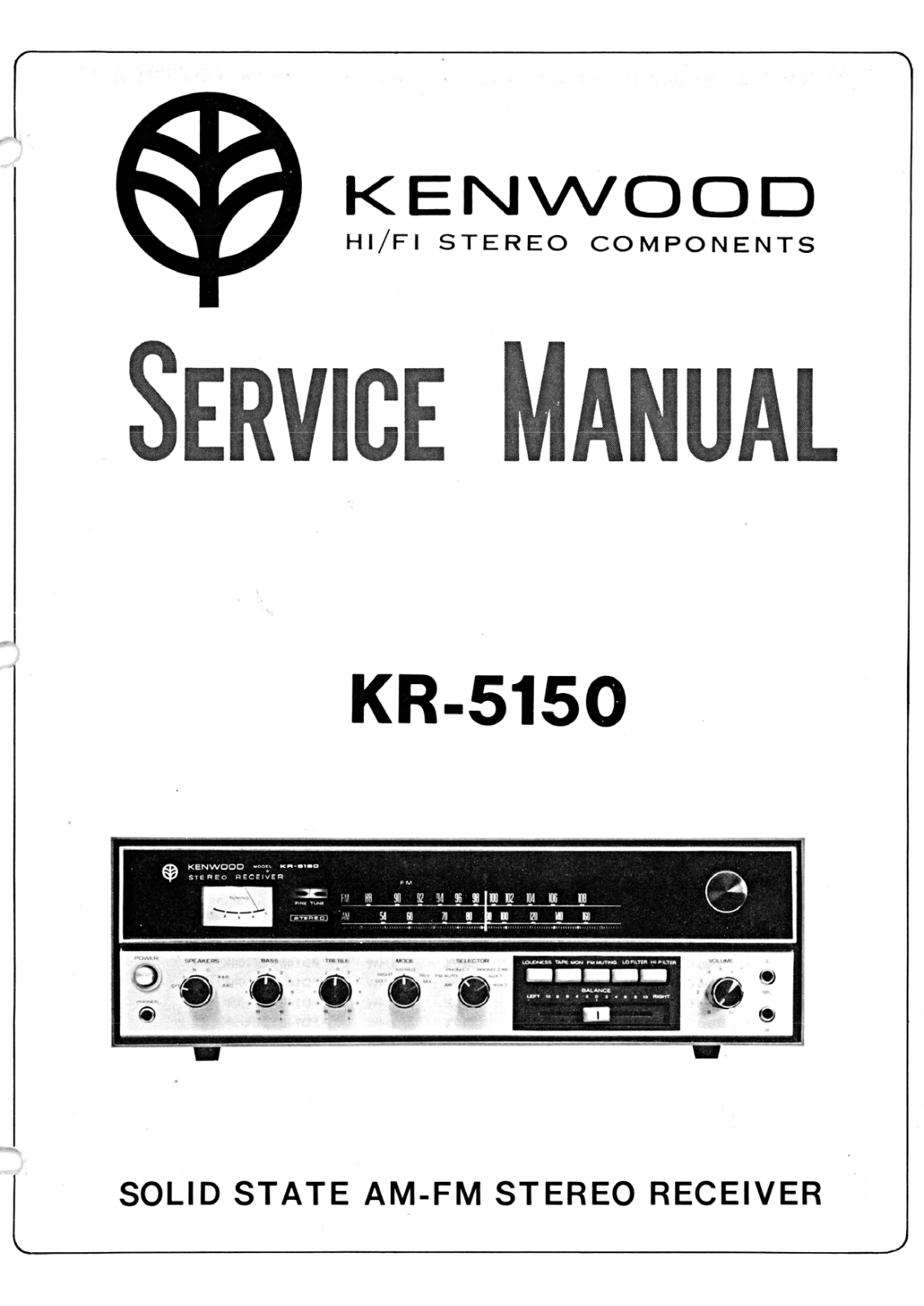 Kenwood KR-5150 Service Manual