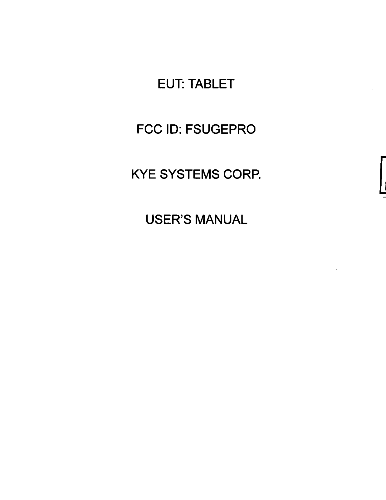 KYE SYSTEMS GEPRO User Manual