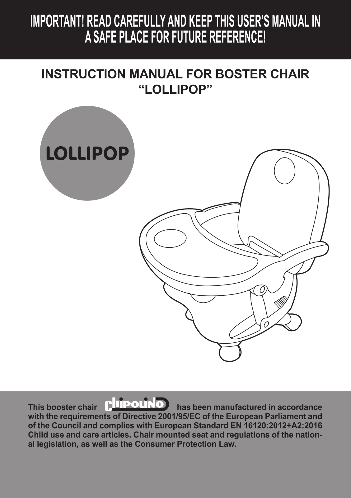 Chipolino Lollipop User guide - ManualMachine.com