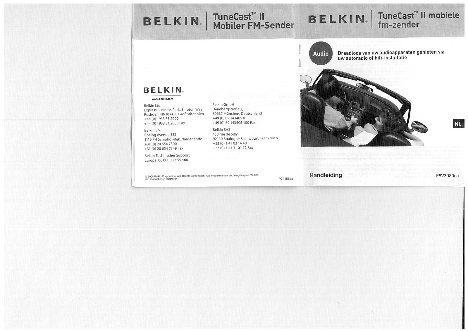 Belkin TuneCast II User manual