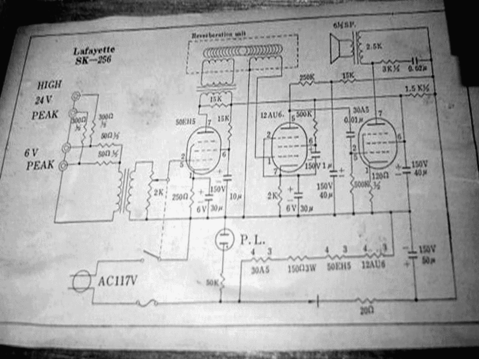 Lafayette SK-256 Schematic