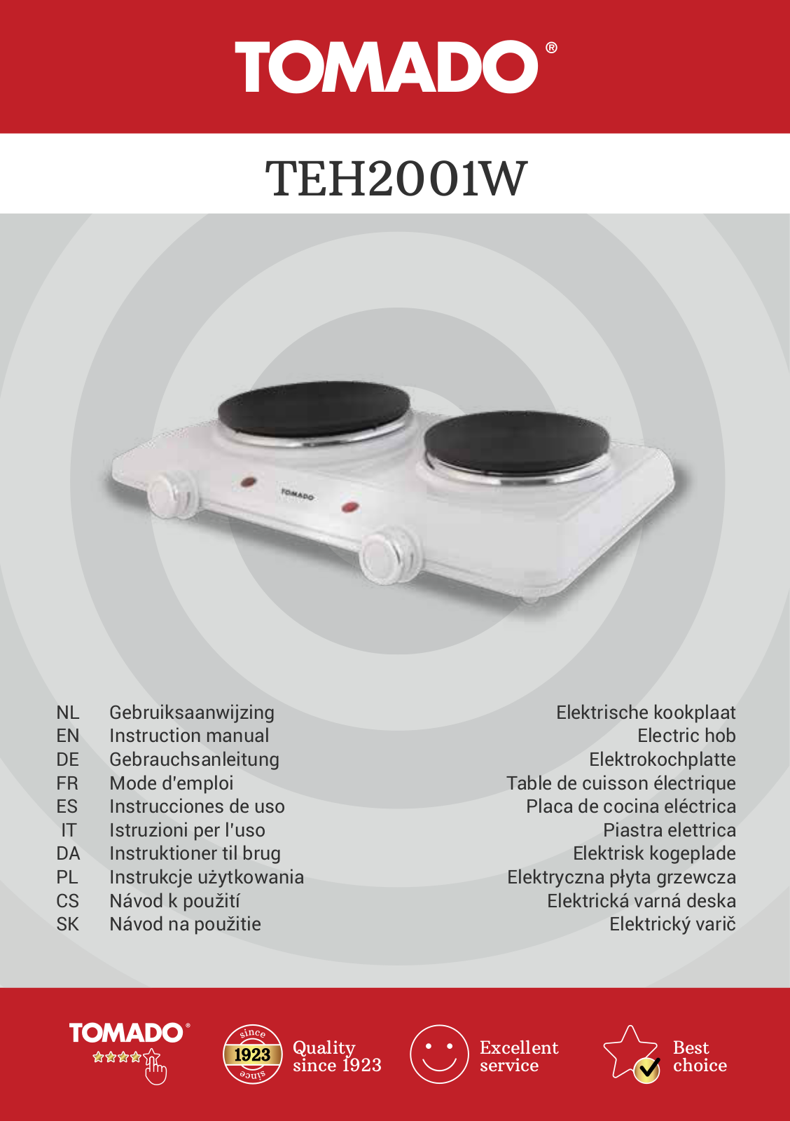 Tomado TEH2001W User guide - ManualMachine.com
