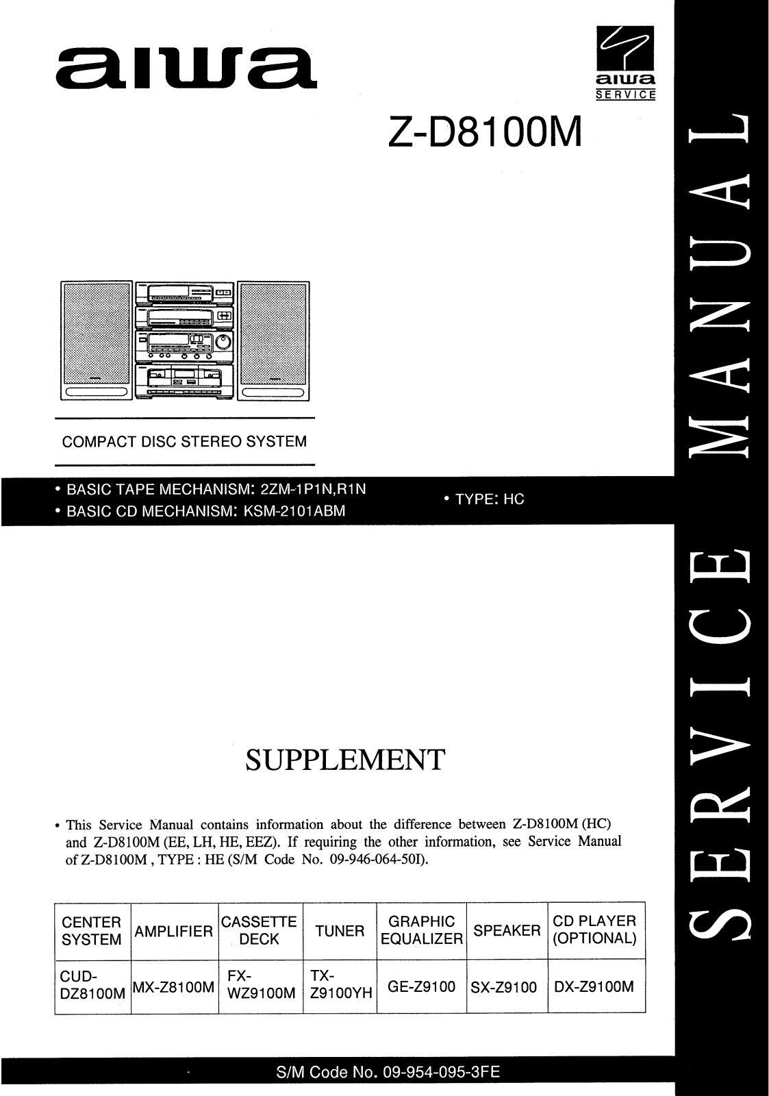 Aiwa Z-D8100M User Manual