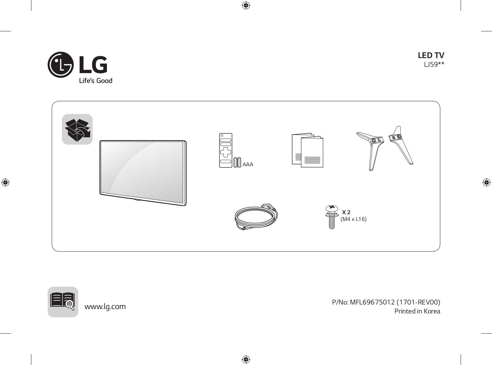 LG 32LJ590U User manual