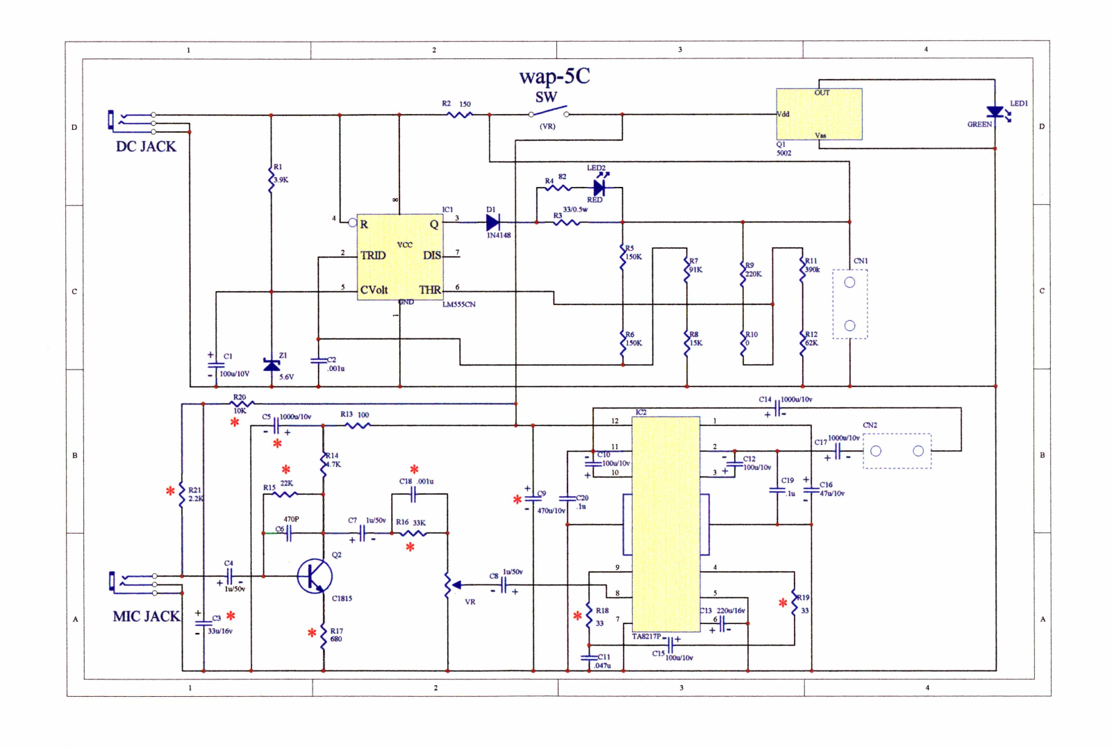 Stageline wap3, wap5c schematic