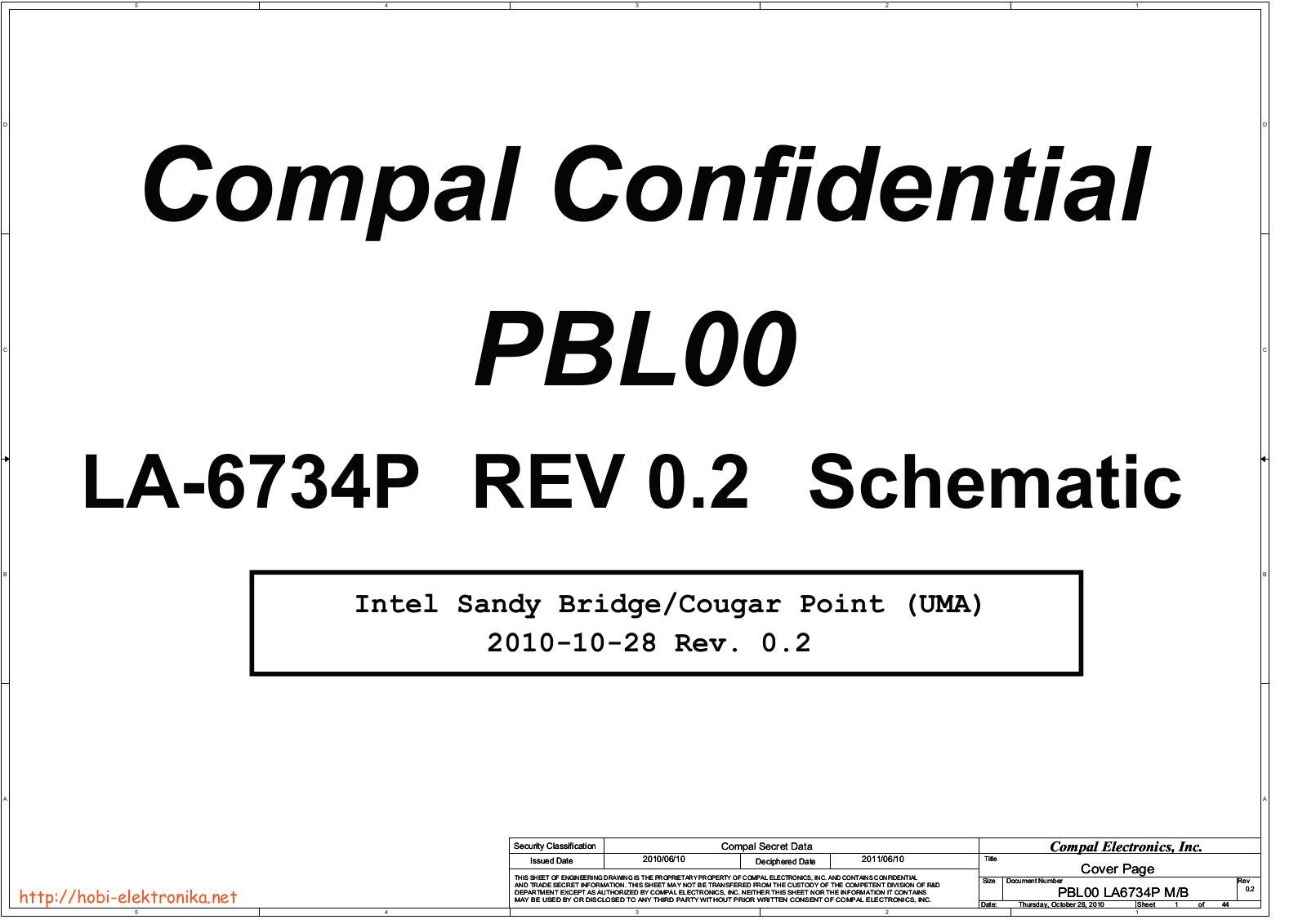 COMPAL LA-6734P Schematics