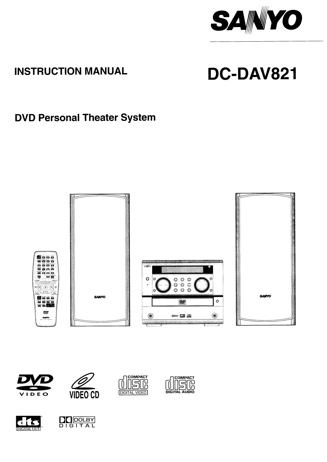 Sanyo DC-DAV821 User Manual