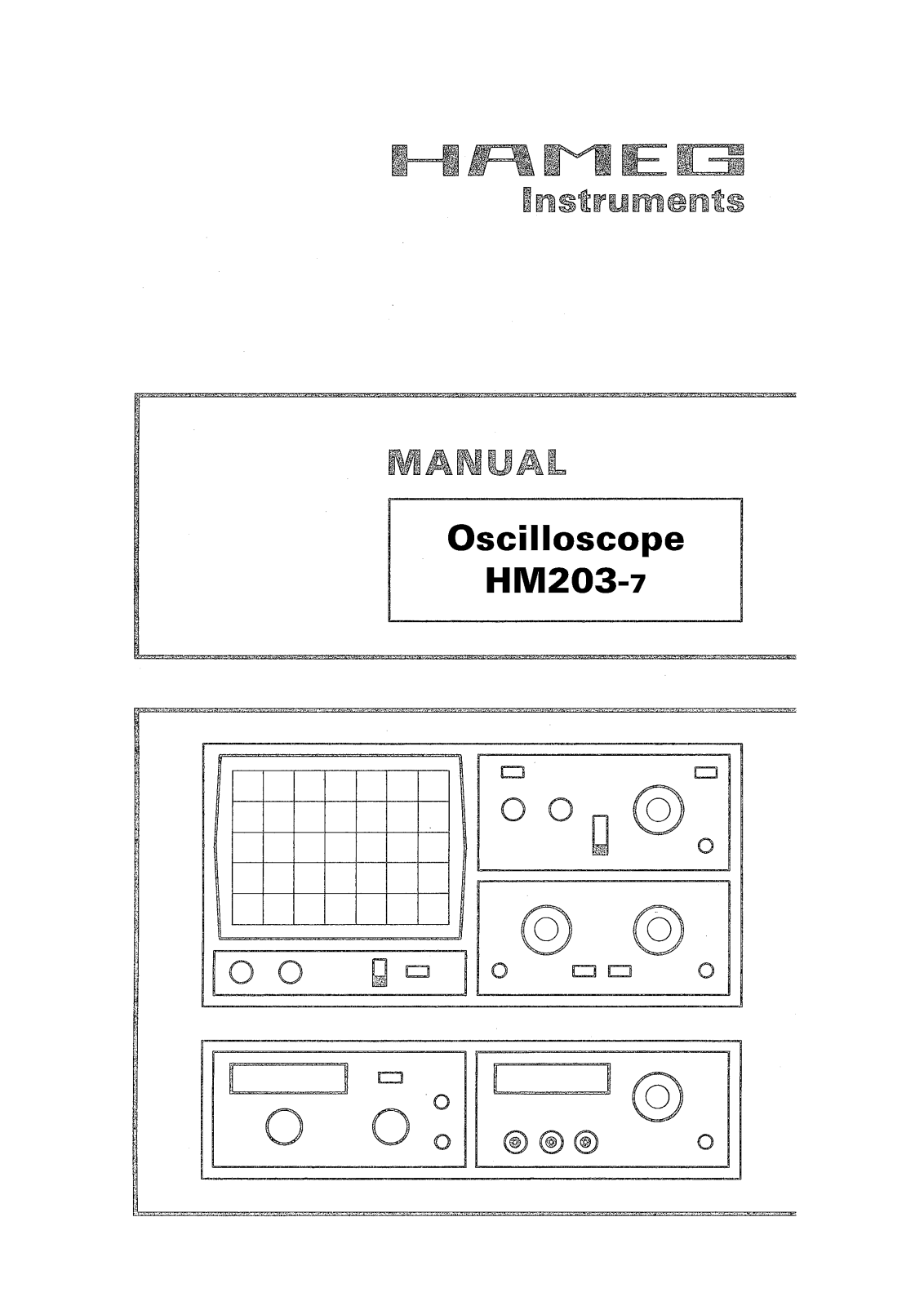 HAMEG HM203-7 User Guide