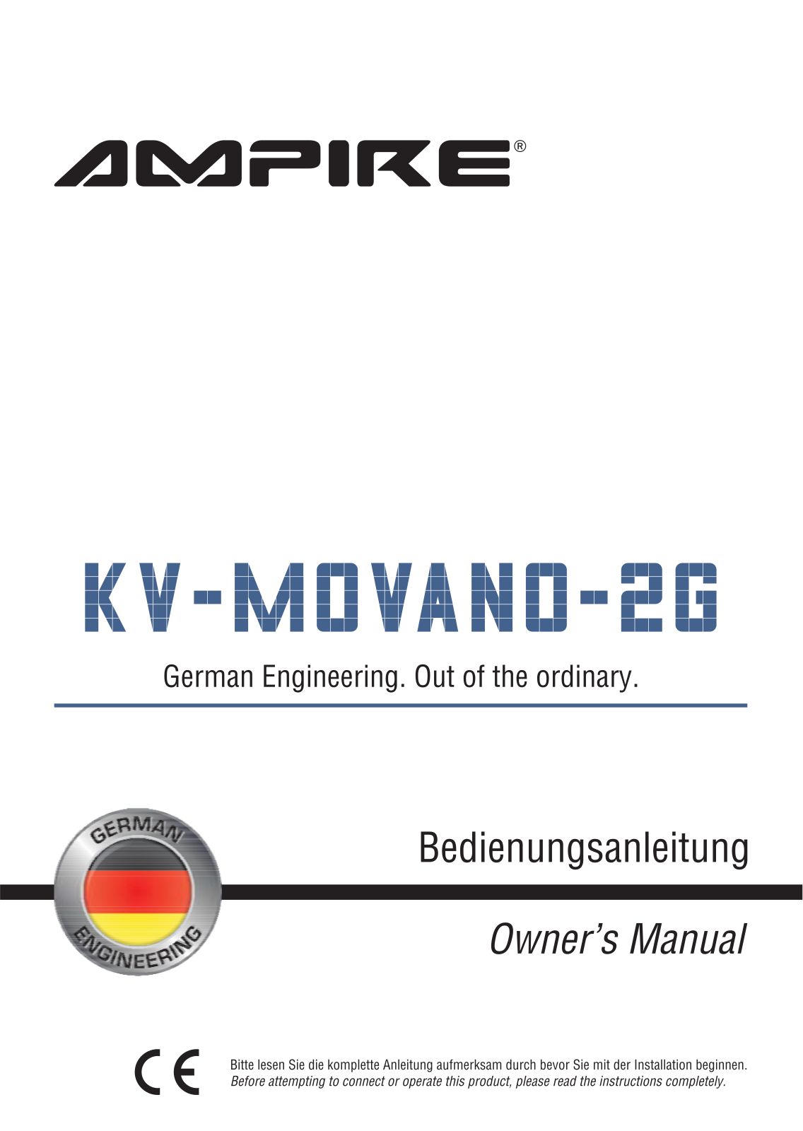 Ampire KV-MOVANO-2G User guide - ManualMachine.com