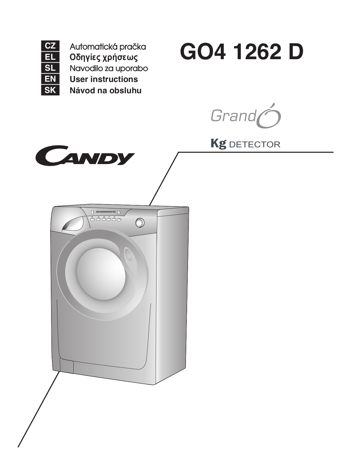 Candy Vita GO4 1262 D User Manual