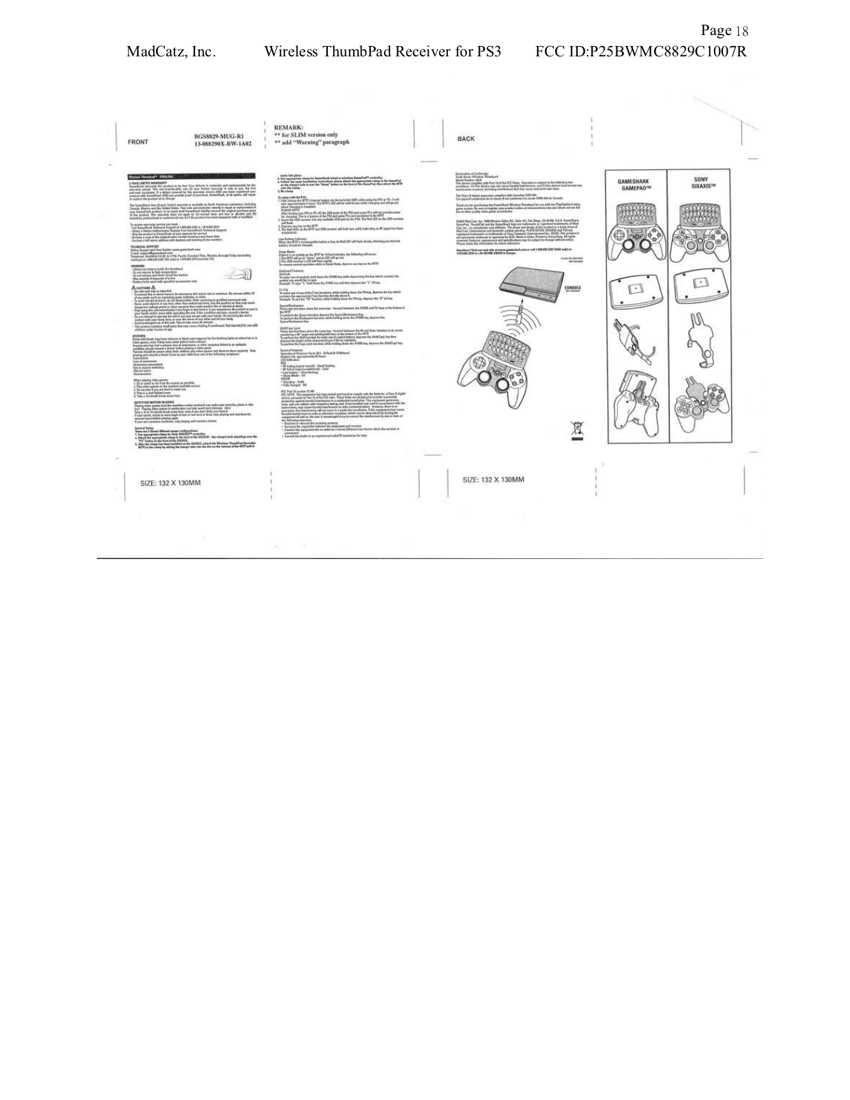 Mad Catz BWMC8829C1007R User Manual