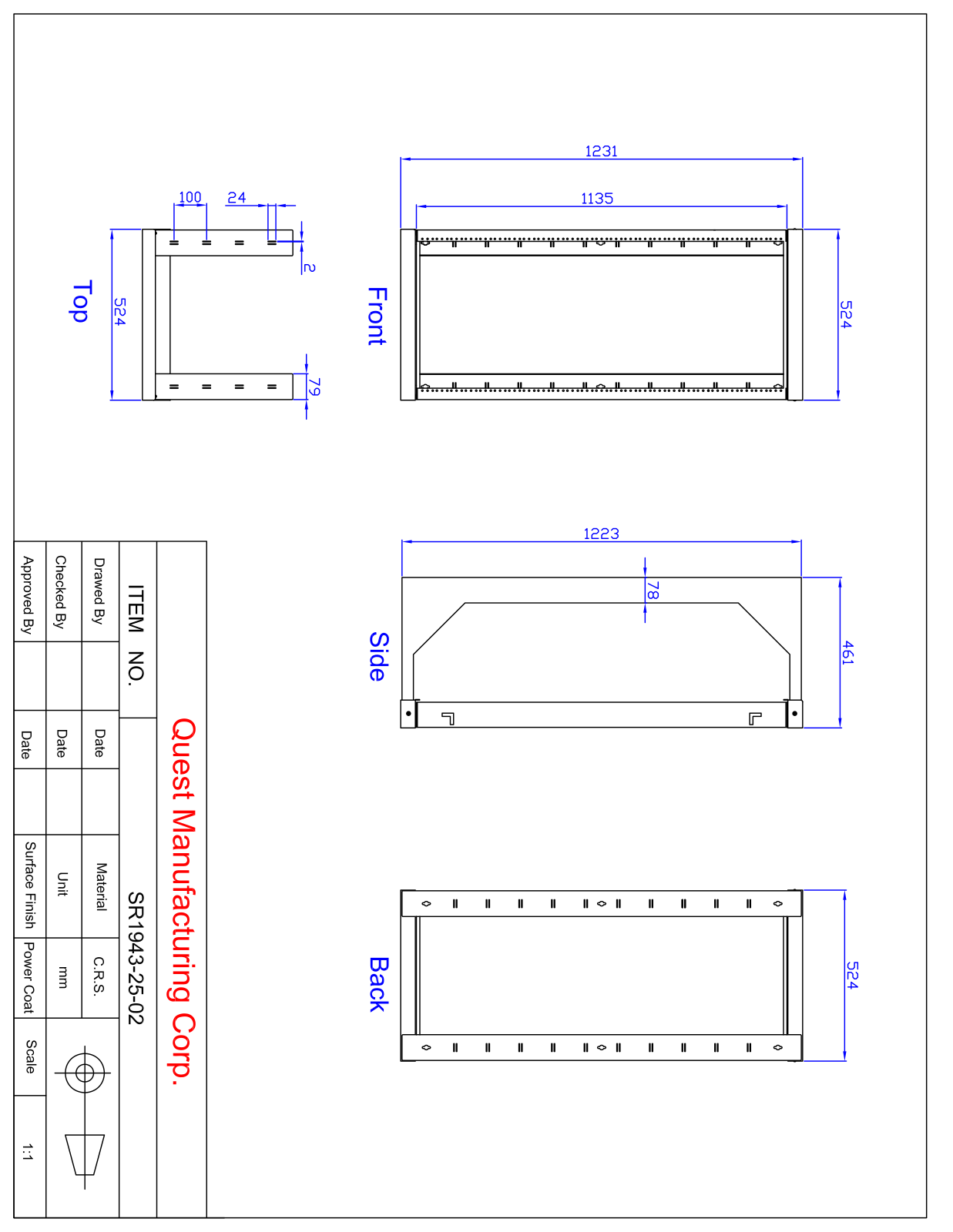 Quest Manufacturing QMG1063 Dimensions - ManualMachine.com